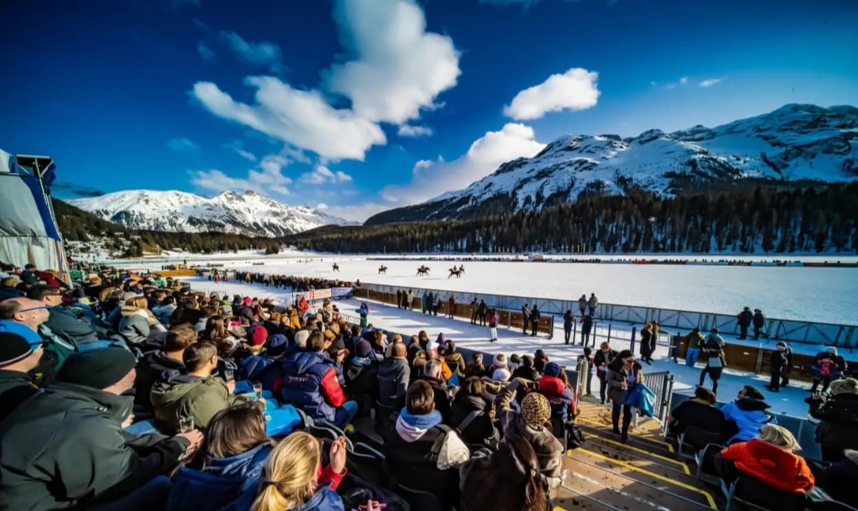 Snow polo tournament in St. Moritz